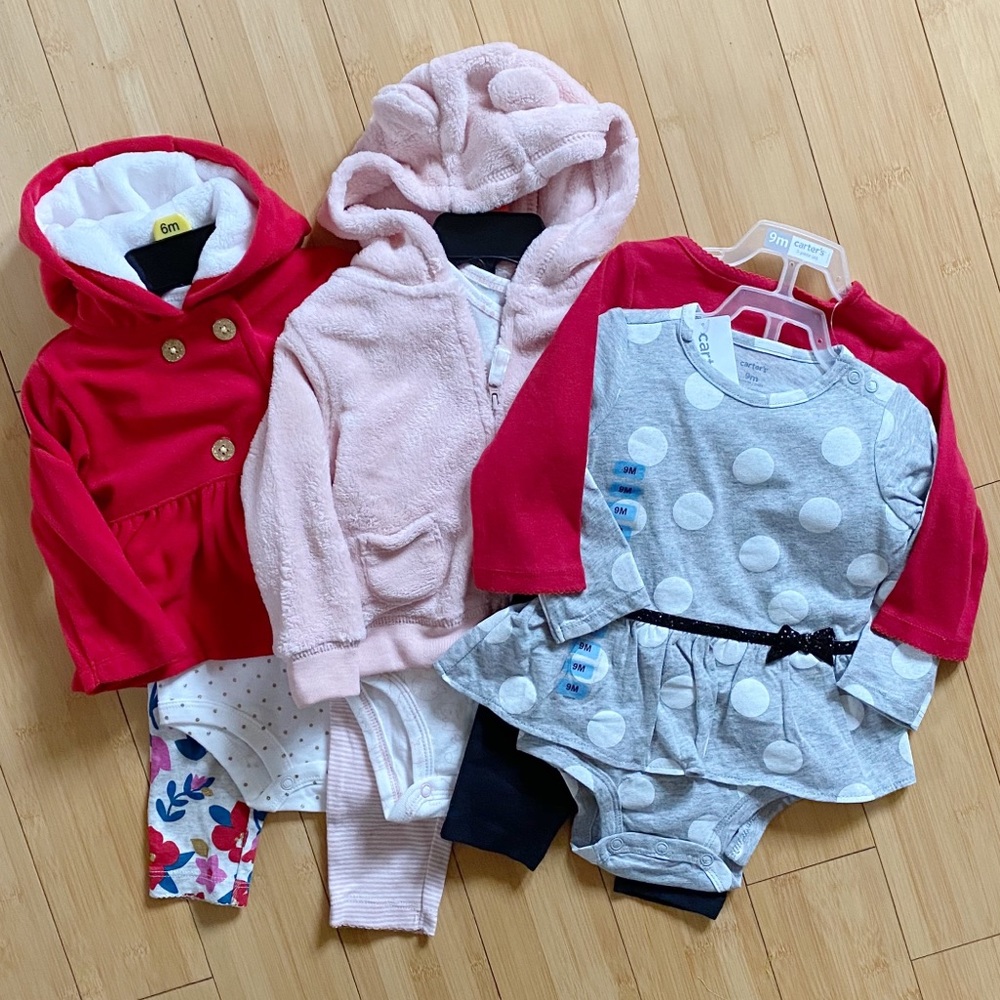 Bundle of 3 Carter’s 3-piece sets